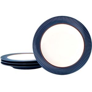 Bico Helios Blue Salad Plates, 8.5 inch, Set of 4, for Salad, Appetizer, etc